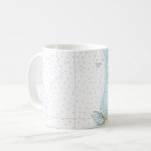 Cape Flattery Nautical Chart 18485 Kaffeetasse (Vorderseite Links)