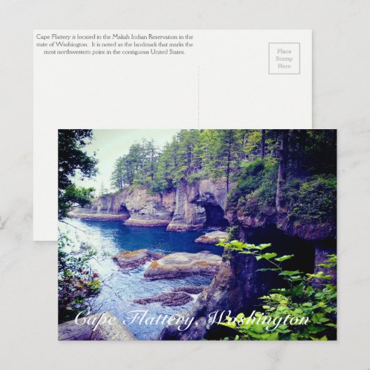 Cape Flattery Postcard Postkarte (Vorne/Hinten)