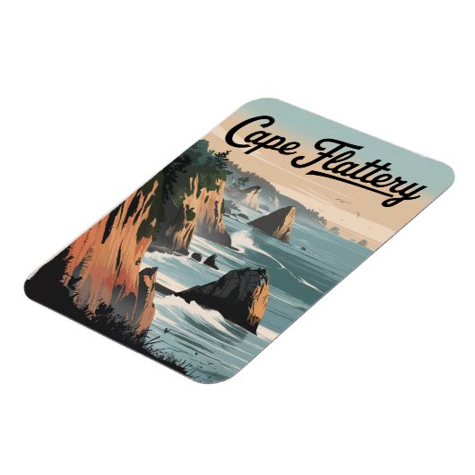 Cape Flattery Vintag Magnet (Linke Seite)