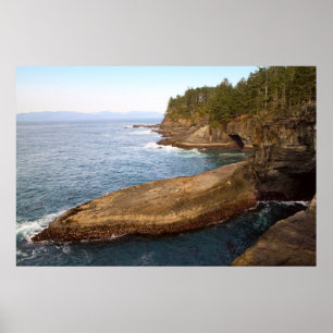 Cape Flattery, Washington Rocks und Höhlen Poster