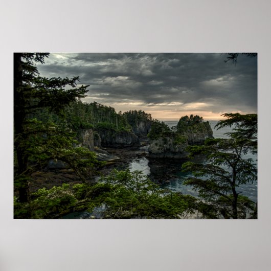 Cape Flattery, Washington Staat Poster (Vorne)