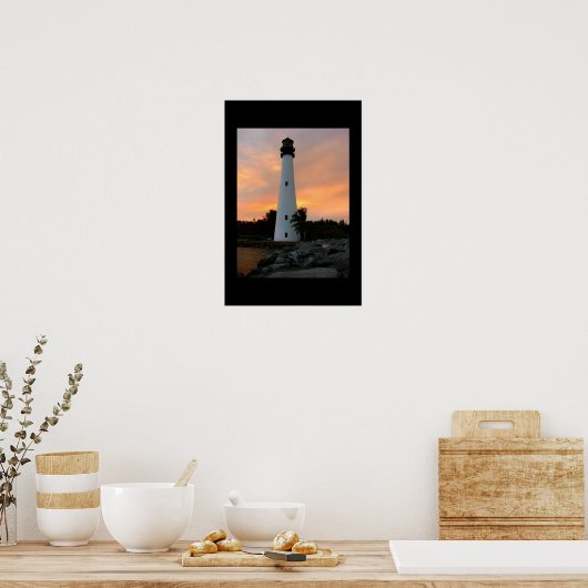 Cape Florida-Leuchtturm Poster (Küche)