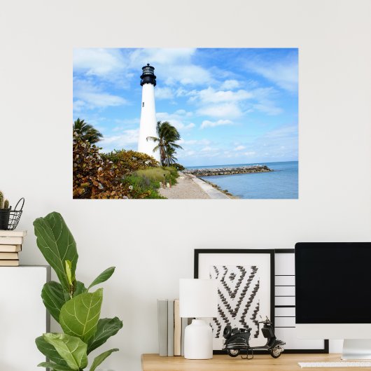Cape Florida Lighthouse Poster (Heimbüro)