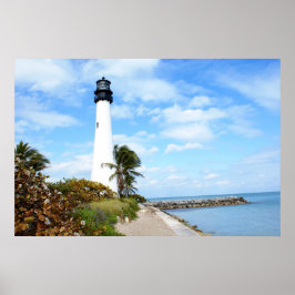 Cape Florida Lighthouse Poster