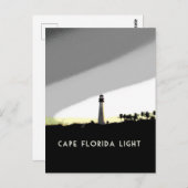 Cape Florida Lighthouse Poster Postkarte (Vorne/Hinten)