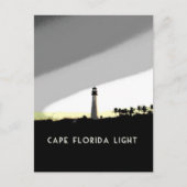 Cape Florida Lighthouse Poster Postkarte (Vorderseite)