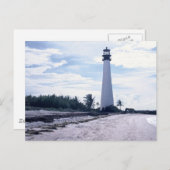 Cape Florida Lighthouse Postkarte (Vorne/Hinten)