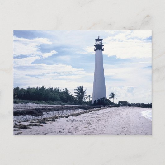 Cape Florida Lighthouse Postkarte (Vorderseite)