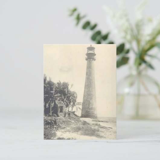 Cape Florida Lighthouse Postkarte (Stehend Vorderseite)