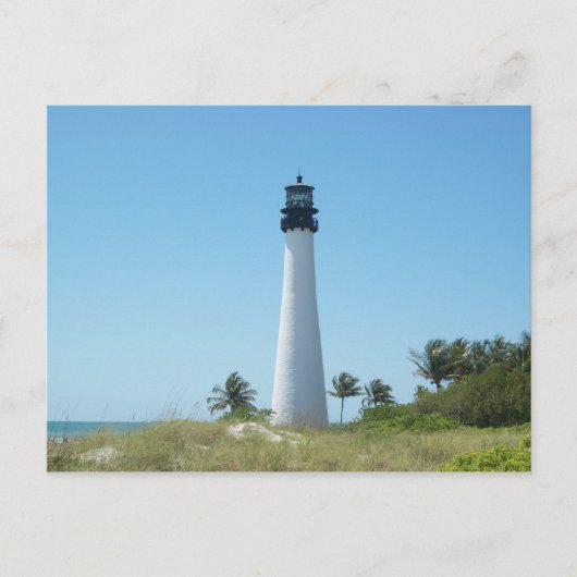 Cape Florida Lighthouse Postkarte (Vorderseite)