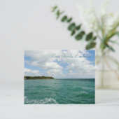 Cape Florida Lighthouse Postkarte (Stehend Vorderseite)