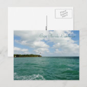 Cape Florida Lighthouse Postkarte (Vorne/Hinten)