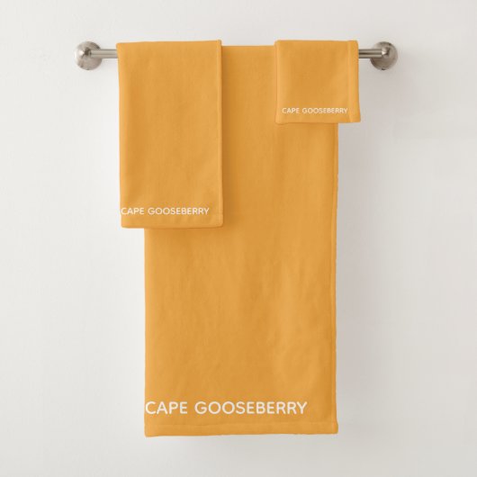 Cape Gooseberry, gelbe Farbe Badhandtuch Set (Insitu)