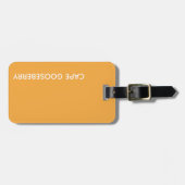 Cape Gooseberry, gelbe Farbe Gepäckanhänger (Vorderseite horizontal)