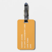 Cape Gooseberry, gelbe Farbe Gepäckanhänger (Rückseite vertikal)