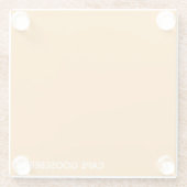 Cape Gooseberry, gelbe Farbe Glasuntersetzer (Rückseite)