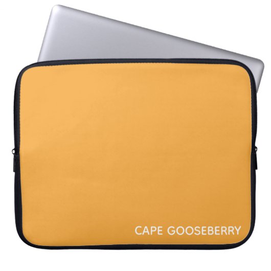 Cape Gooseberry, gelbe Farbe Laptopschutzhülle (Vorderseite)