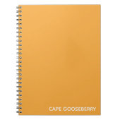 Cape Gooseberry, gelbe Farbe Notizblock (Vorderseite)