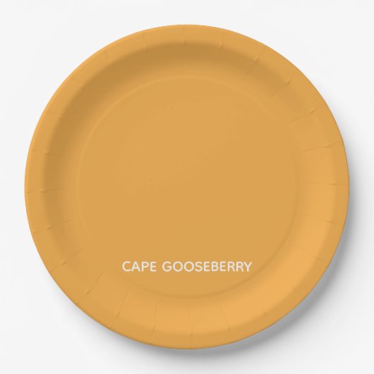 Cape Gooseberry, gelbe Farbe Pappteller (Vorderseite)
