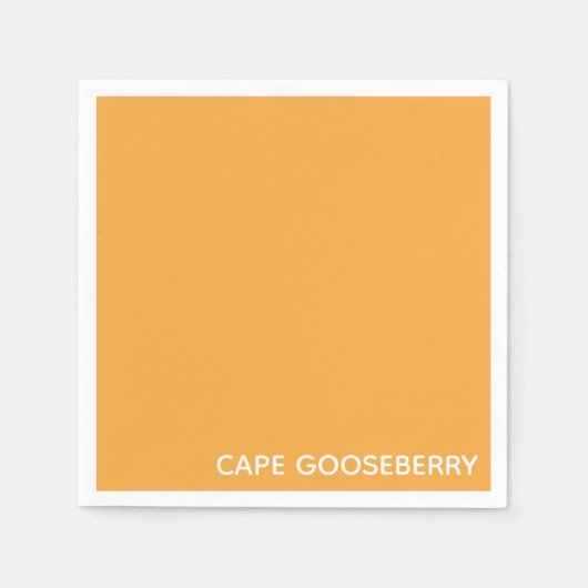 Cape Gooseberry, gelbe Farbe Serviette (Vorderseite)
