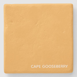 Cape Gooseberry, gelbe Farbe Steinuntersetzer