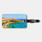 Cape Greco Cyprus stilisiert Gepäckanhänger (Rückseite horizontal)