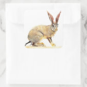 Cape Hare 2010 2 Quadratischer Aufkleber (Tasche)