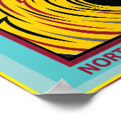 CAPE HATTERAS ATLANTIK SURFEN NORDKAROLINA POSTER (Ecke)