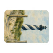 Cape Hatteras Leuchtturm Aquarell Magnet (Horizontal)