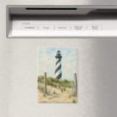 Cape Hatteras Leuchtturm Aquarell Magnet (In Situ (Geschirrspüler))