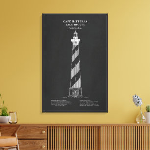 Cape Hatteras Leuchtturm - North Carolina – PD Leinwanddruck