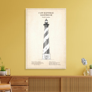 Cape Hatteras Leuchtturm - North Carolina - SBD Leinwanddruck