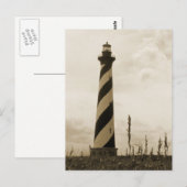 Cape Hatteras Leuchtturm Postkarte (Vorne/Hinten)