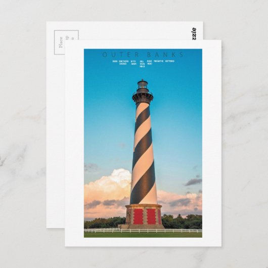 Cape Hatteras Light. Postkarte (Vorne/Hinten)