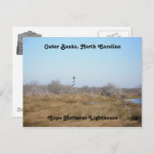 Cape Hatteras Lighthouse #1 OBX Postkarte (Vorne/Hinten)
