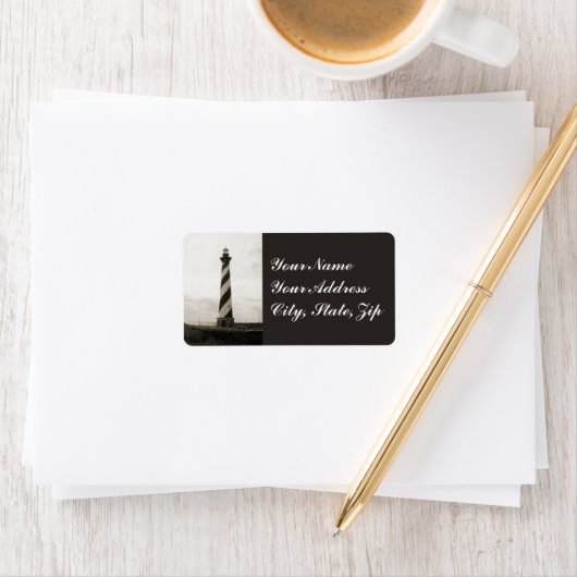 Cape Hatteras Lighthouse Adressaufkleber (Insitu)