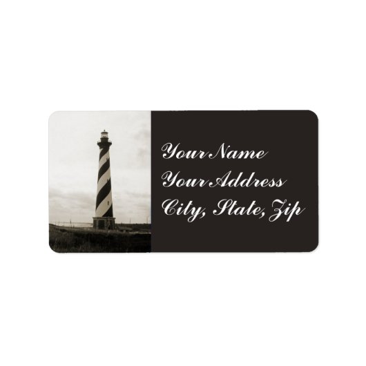 Cape Hatteras Lighthouse Adressaufkleber (Vorne)