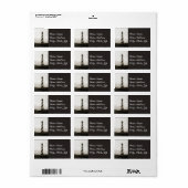 Cape Hatteras Lighthouse Adressaufkleber (Vorne)