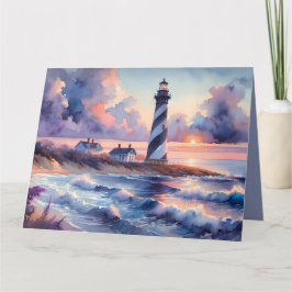 Cape Hatteras Lighthouse am Sonnenuntergang Karte