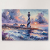Cape Hatteras Lighthouse am Sonnenuntergang Puzzle (Horizontal)