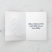 Cape Hatteras Lighthouse Äußere Banken OBX Geburts Karte (Innenseite)