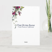 Cape Hatteras Lighthouse Äußere Banken OBX Weihnac Karte (Rückseite)