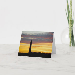 Cape Hatteras Lighthouse bei Sunset Note Card Feiertagskarte
