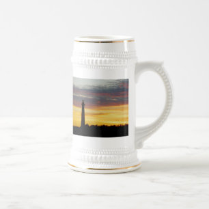 Cape Hatteras Lighthouse bei Sunset Stein Bierglas