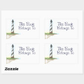 Cape Hatteras Lighthouse Book Label Stickers (Blatt)