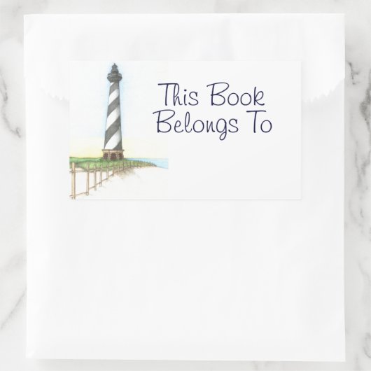 Cape Hatteras Lighthouse Book Label Stickers (Tasche)