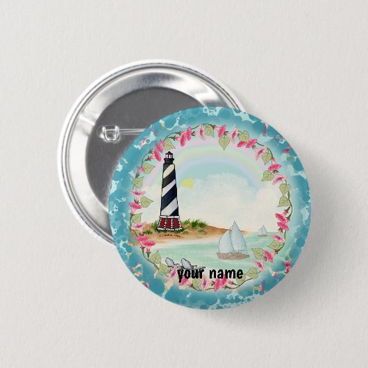Cape Hatteras Lighthouse Button (Vorne & Hinten)