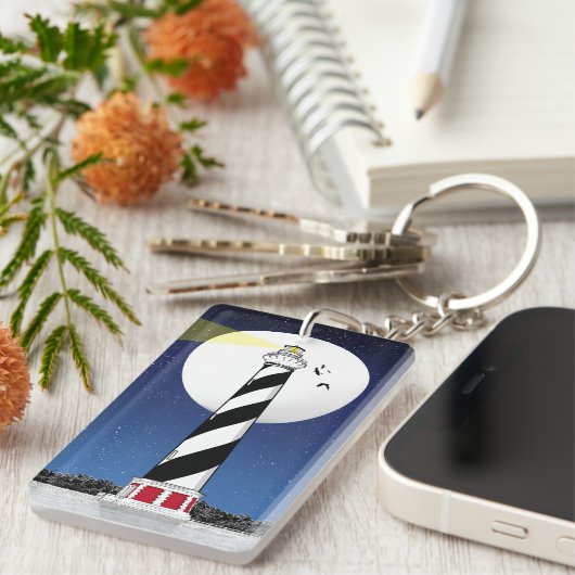 Cape Hatteras Lighthouse BUXTON Schlüsselanhänger (Vorderseite rechts)