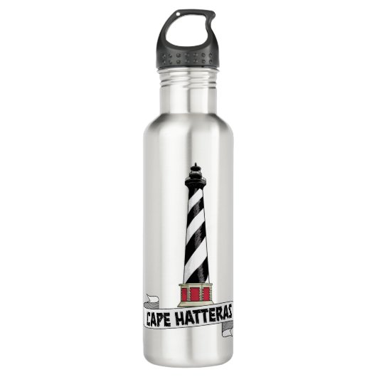 Cape Hatteras Lighthouse Edelstahlflasche (Vorderseite)