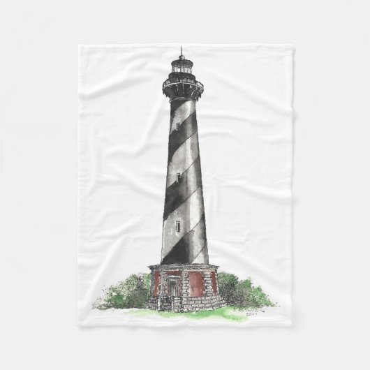 Cape Hatteras Lighthouse Fleecedecke (Vorderseite)